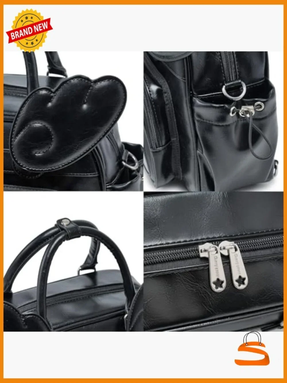 Y2K Angel Wing Ita Bag - 3-in-1 Convertible Crossbody, Backpack & Handbag for